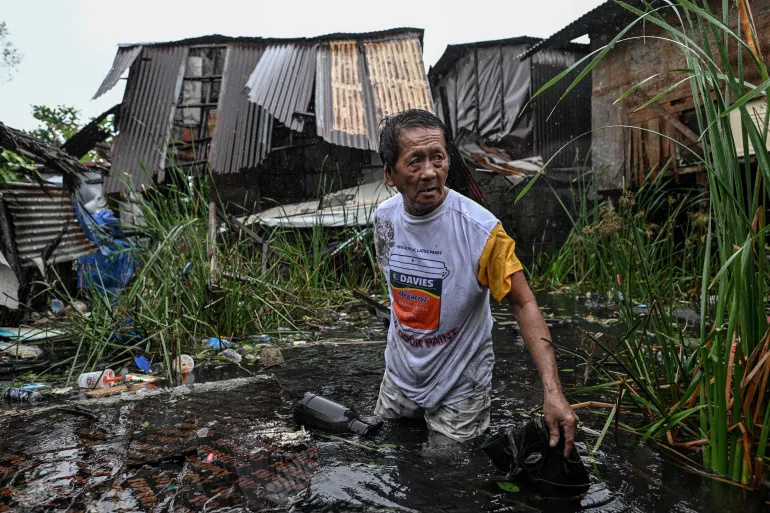 Typhoon: infrastructure restoration works